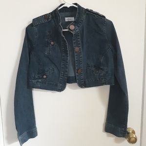 Xhilaration (M) Cropped Denim Jacket